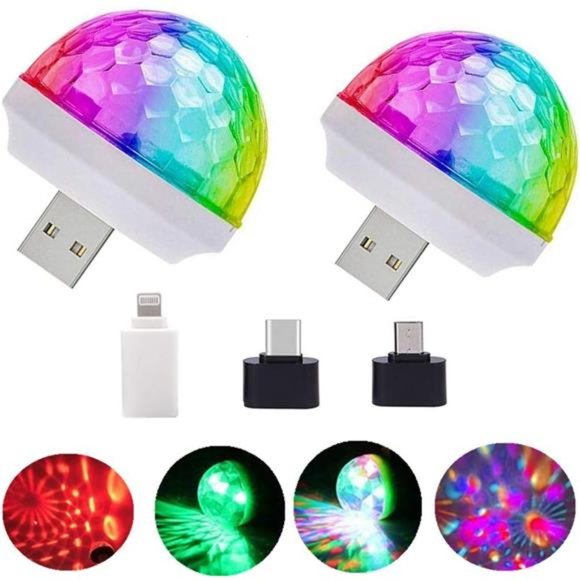 USB Mini Disco Lights, Stage DJ Lights,Boolian, Magic Ball Lights, Stage Lights - Picture 1 of 6